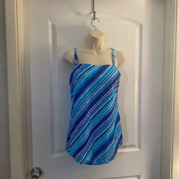 New Kim Gravel Swimsuits For All Scarf Tankini - Picture 2 of 6